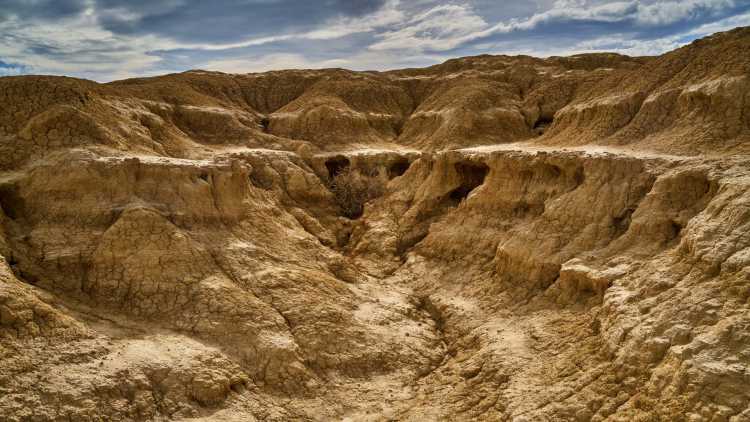 Plano detalle de las Bardenas Reales.