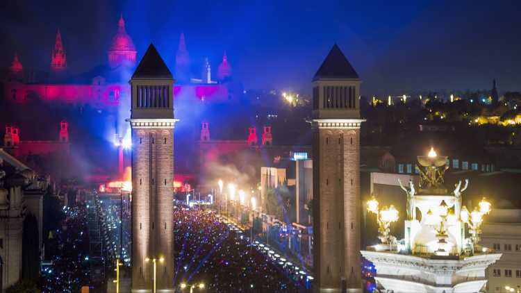 Noche de fin de año, Barcelona