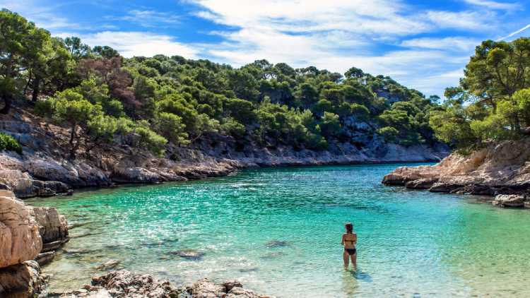 Les Calanques is een heel mooi en rustig strand in Frankrijk.